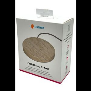 Einova Wireless Charging Stone with 10W Fast Charging Travertine